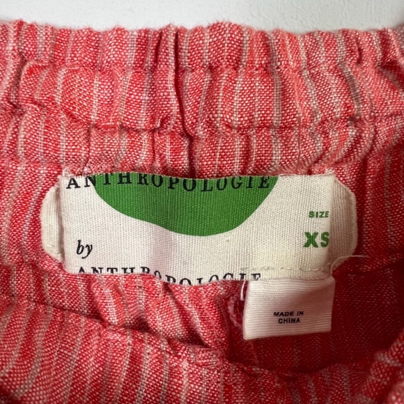 Anthropologie By Anthropologie Beach Comber Linen Embroidered High Rise Shorts - Picture 4 of 6